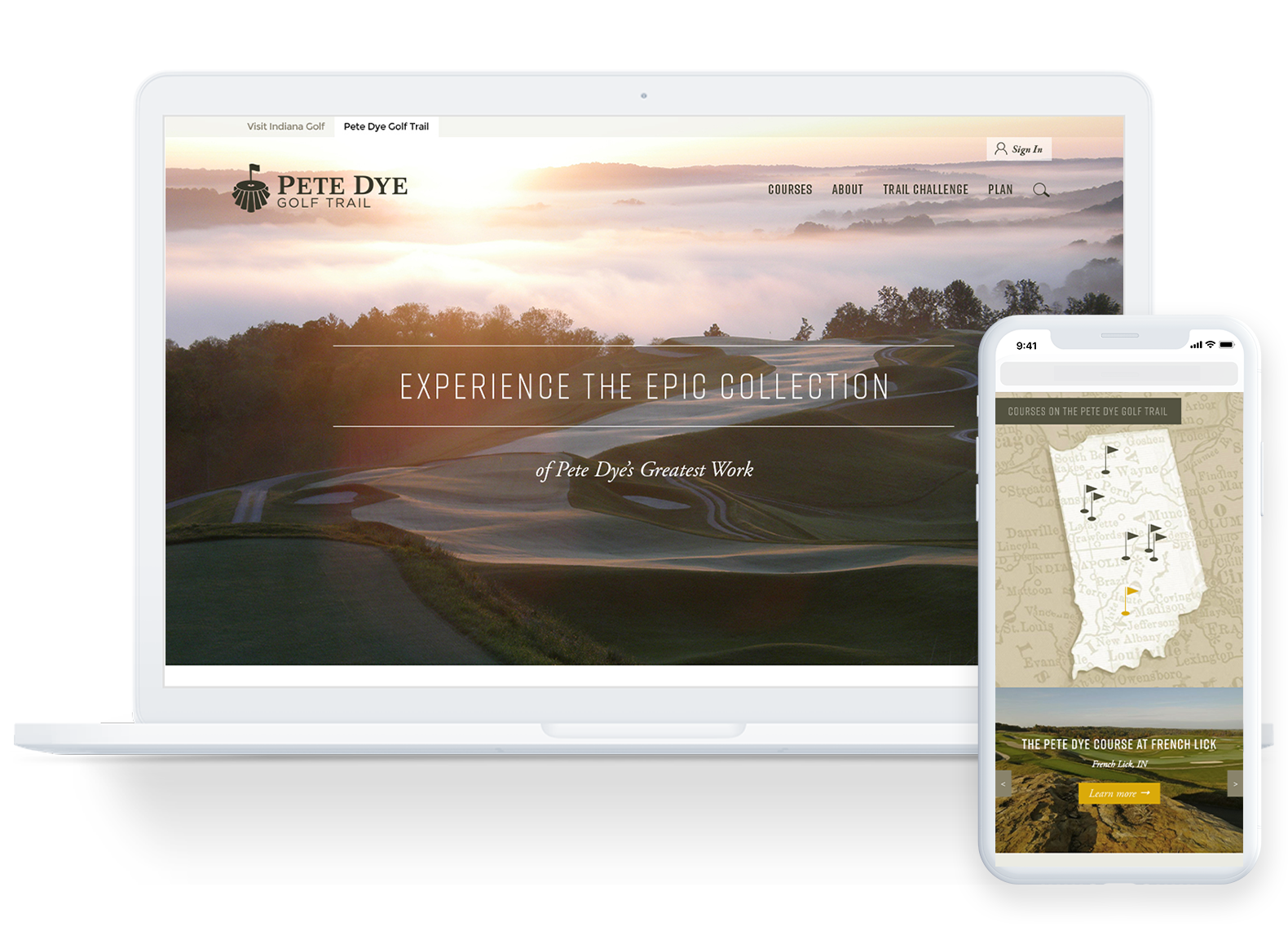 Pete Dye Golf Trail Website